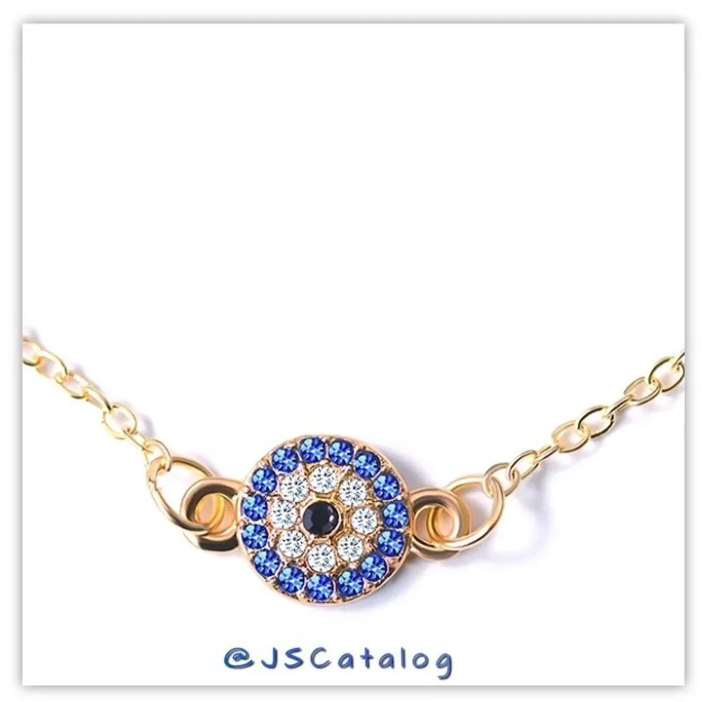 NEW High End CZ On Gold Plated Alloy Anklet - Picture 1 of 5